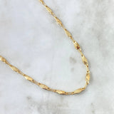 Rustic Triangular Ogive Chain 9.7gr / 60cm / 4.7mm Diamond Cut 18K Yellow Gold
