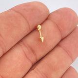 Piercing Tip 0.35gr / 0.5in / 18K Gold $