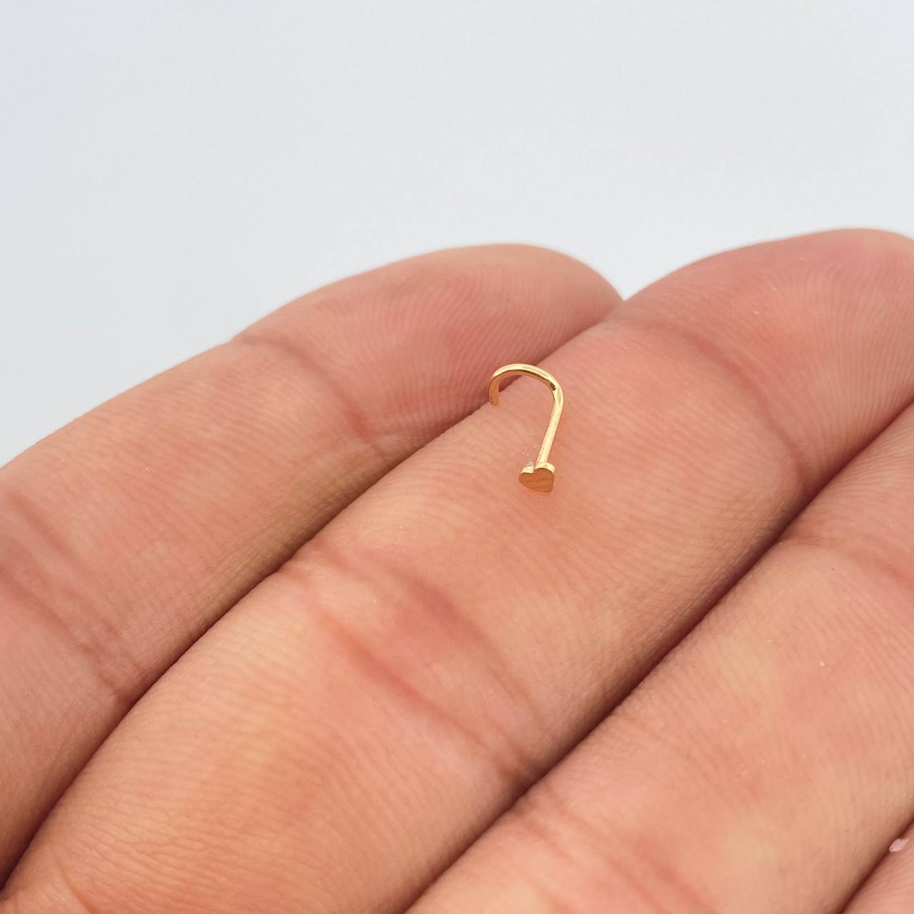 Piercing Chispa Corazon 0.1gr / 1/2 in / Oro Amarillo 18K $