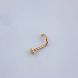Piercing Chispa Corazon 0.1gr / 1/2 in / Oro Amarillo 18K $