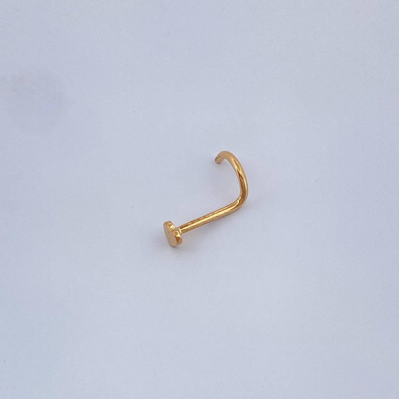 Piercing Chispa Corazon 0.15gr / 1/2 in / Oro Amarillo 18K $