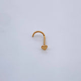 Piercing Chispa Corazon 0.15gr / 1/2 in / Oro Amarillo 18K $