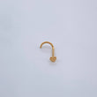 Piercing Chispa Corazon 0.1gr / 1/2 in / Oro Amarillo 18K $