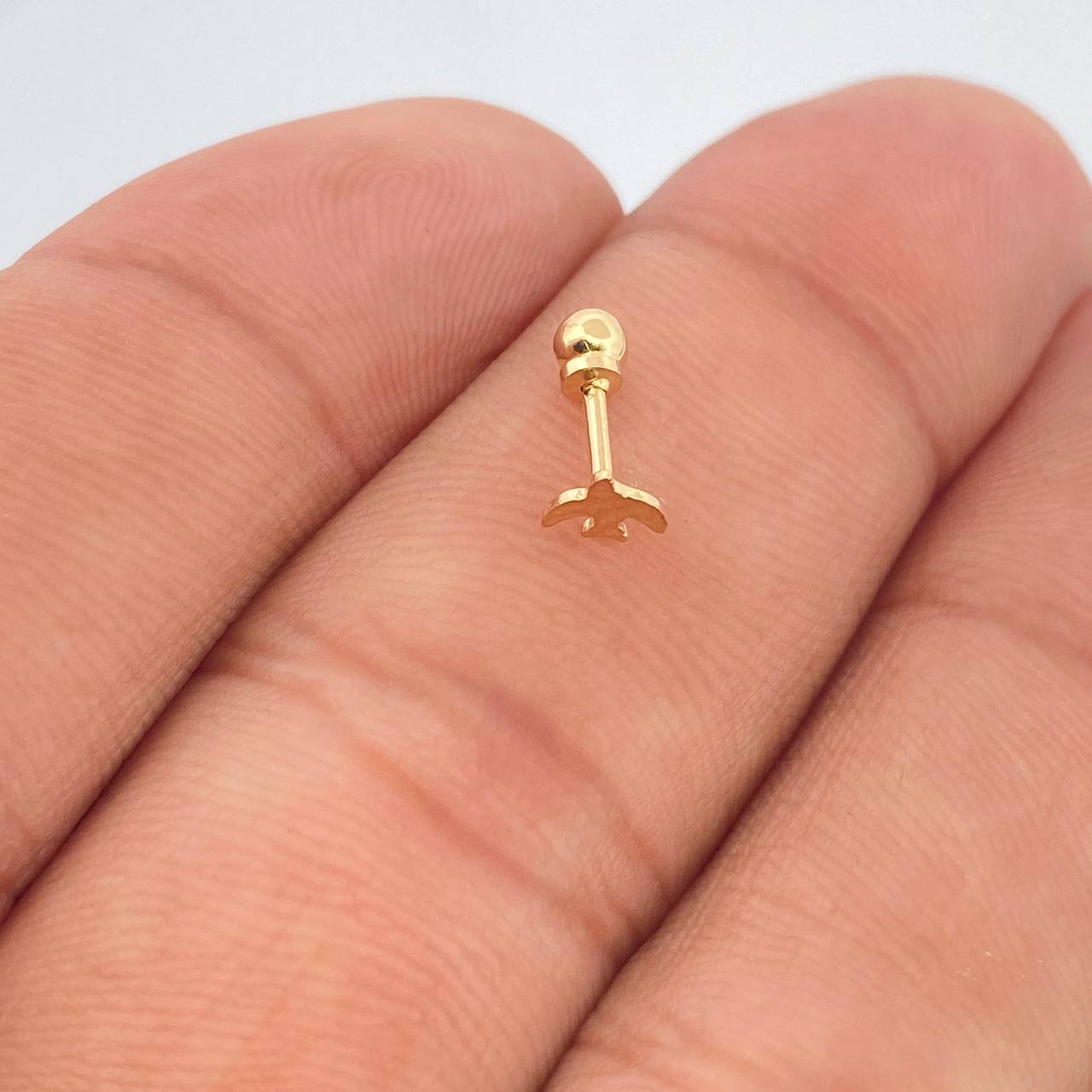 Piercing Ave 0.25gr / 1/2 in / Oro Amarillo 18K $