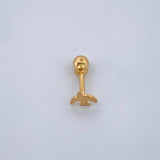 Piercing Ave 0.25gr / 1/2 in / Oro Amarillo 18K $