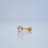 Four Claw Piercing 0.4gr / 0.5in / 18K Gold $