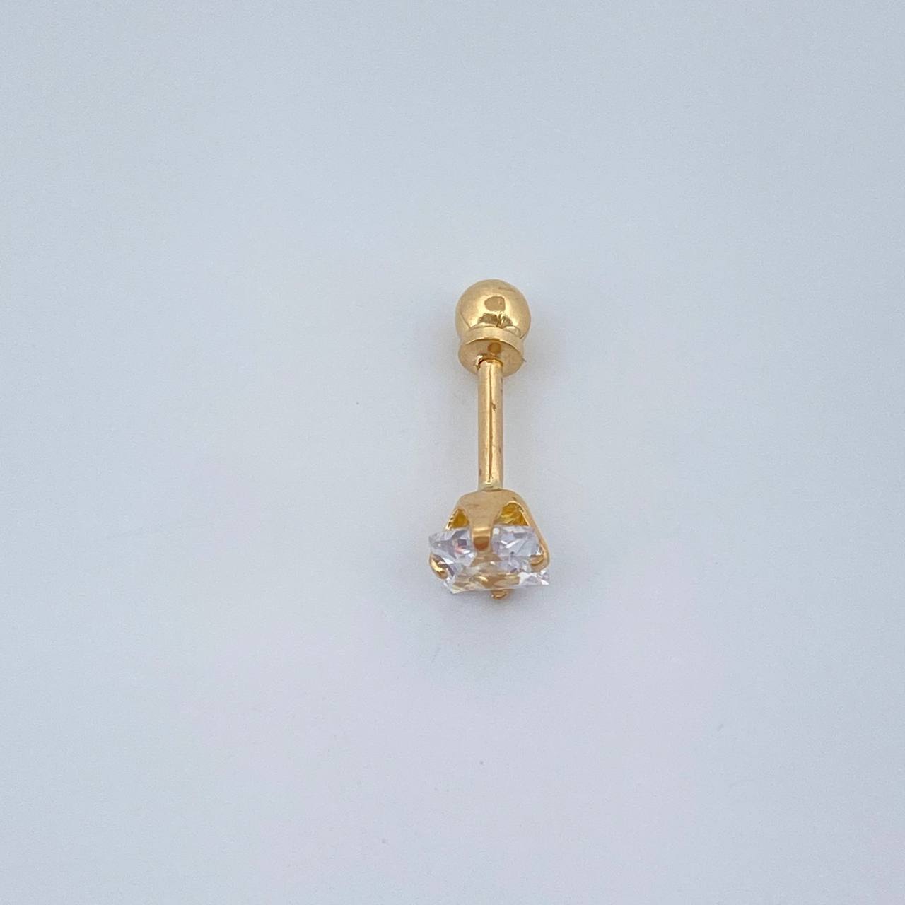 Four Claw Piercing 0.4gr / 0.5in / 18K Gold $