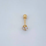 Four Claw Piercing 0.4gr / 0.5in / 18K Gold $