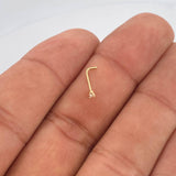 Piercing Chispa Cuatro Garras 0.1gr / 1/2 in / Oro Amarillo 18K $
