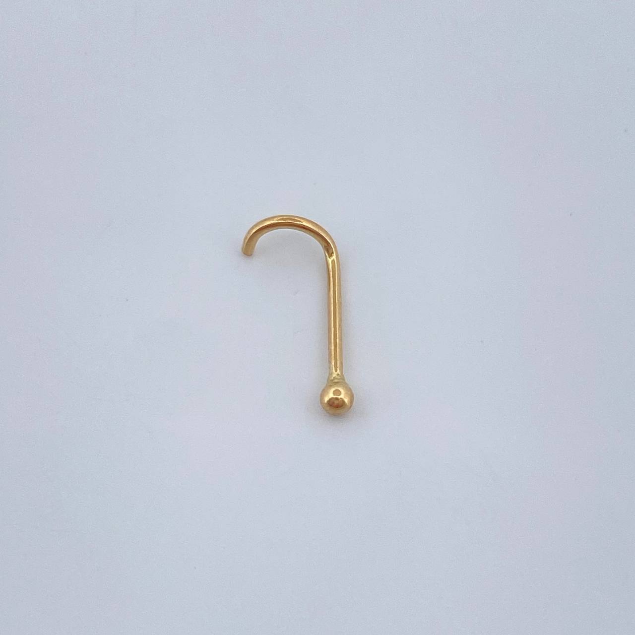 Piercing Bola Chispa 0.15gr / 1/2 in / Oro Amarillo 18K $