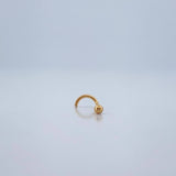 Piercing Bola Chispa 0.15gr / 1/2 in / Oro Amarillo 18K $