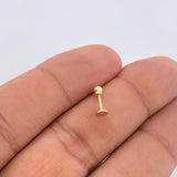 Circle Piercing 0.3gr / 0.5in / 18K Gold $
