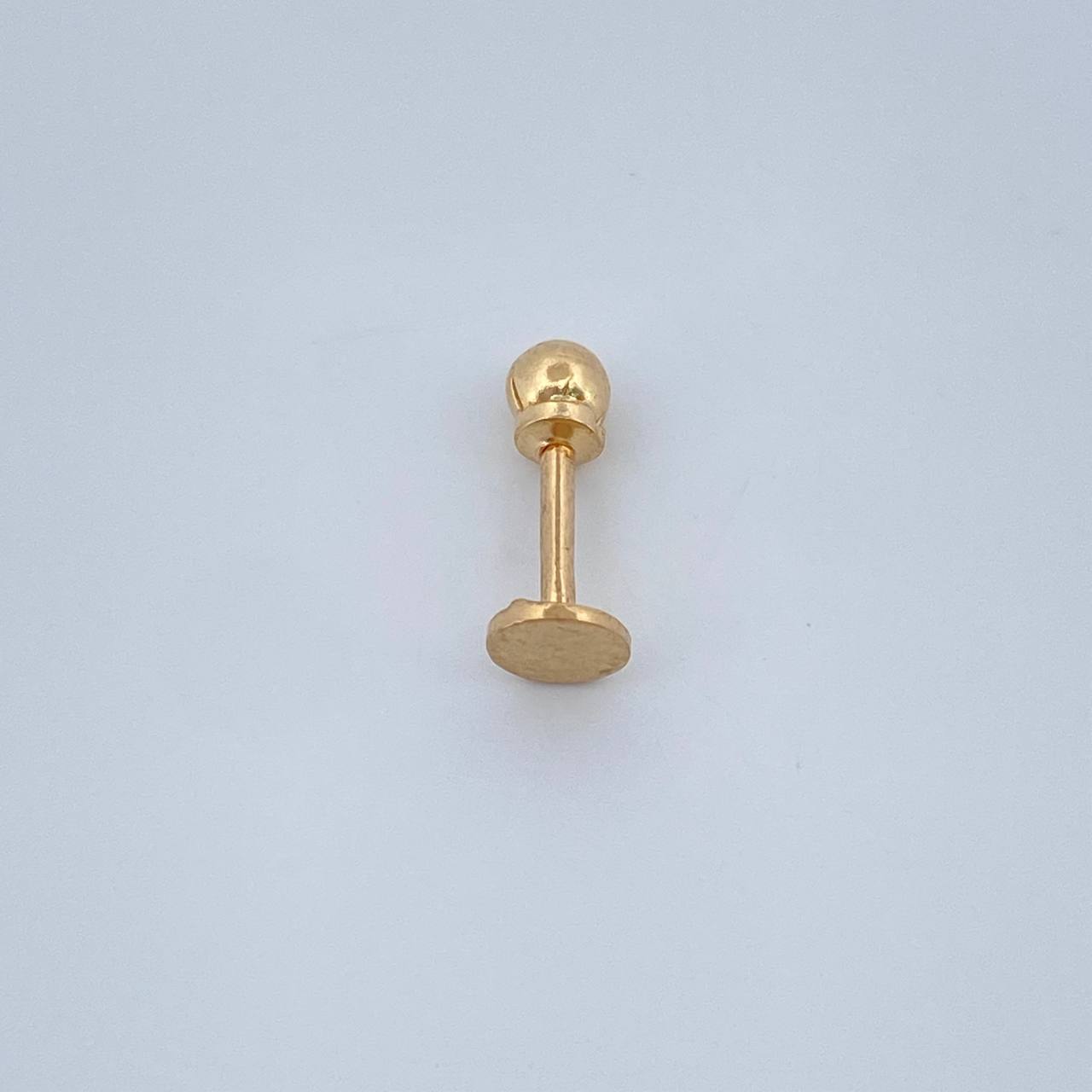 Circle Piercing 0.3gr / 0.5in / 18K Gold $