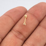Four Claw Piercing 0.3gr / 0.5in / 18K Gold $