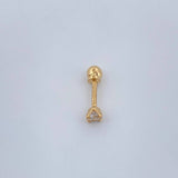 Four Claw Piercing 0.3gr / 0.5in / 18K Gold $