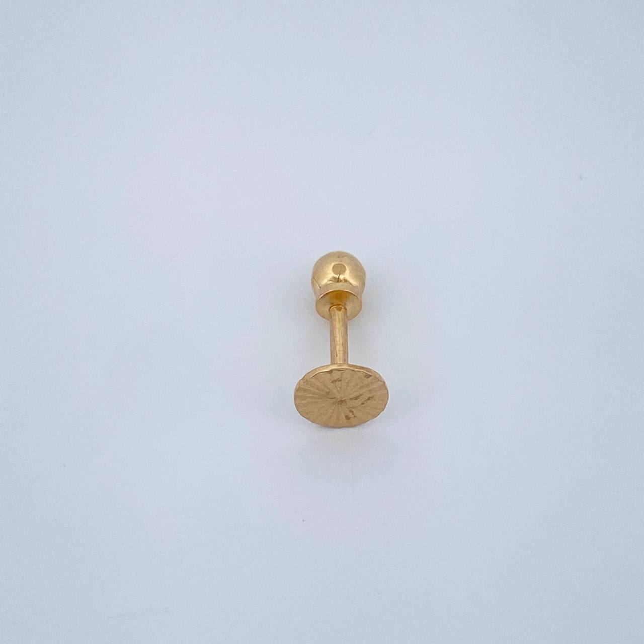 Circle Piercing 0.35gr / 0.5in / 18K Gold $