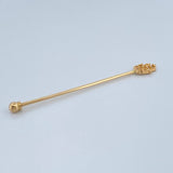 Industrial Hand Hamsa Piercing 1gr / 2in / 18K Gold $