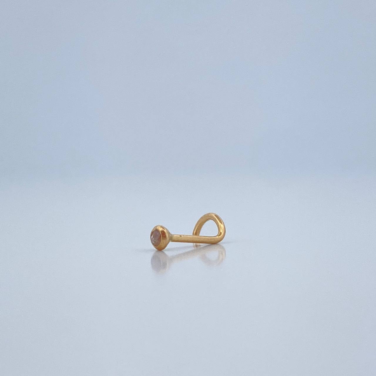 Piercing Bola Chispa 0.1gr / 1/2 in / Oro Amarillo 18K $