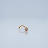 Piercing Bola Chispa 0.1gr / 1/2 in / Oro Amarillo 18K $