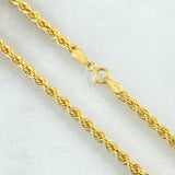 Rope Chain 2.7gr / 17.7in / +3 18K Gold ©