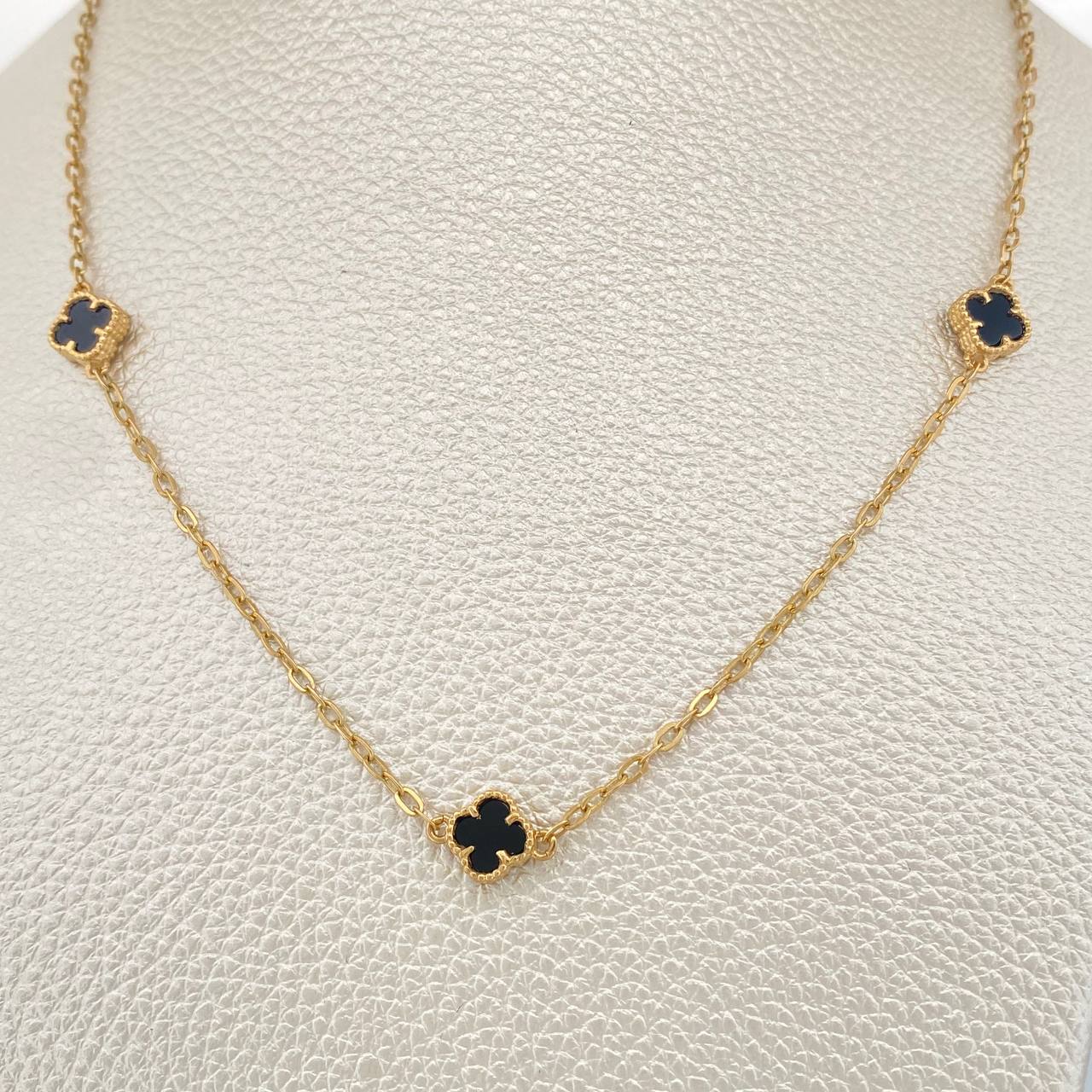 Cadena Aro Seguido Trebol 6.8gr / Oro Amarillo 18K &