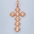 Dije Cruz Trebol 5gr / Oro Rosa 18K &