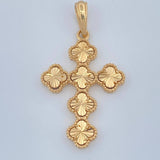 Dije Cruz Trebol 4.25gr / Oro Amarillo 18K &
