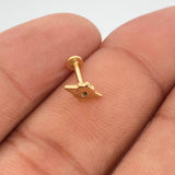Piercing Estrella Cardinal 0.5gr / 1/4 in / Oro Amarillo 18K &