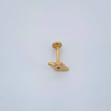 Piercing Estrella Cardinal 0.5gr / 1/4 in / Oro Amarillo 18K &