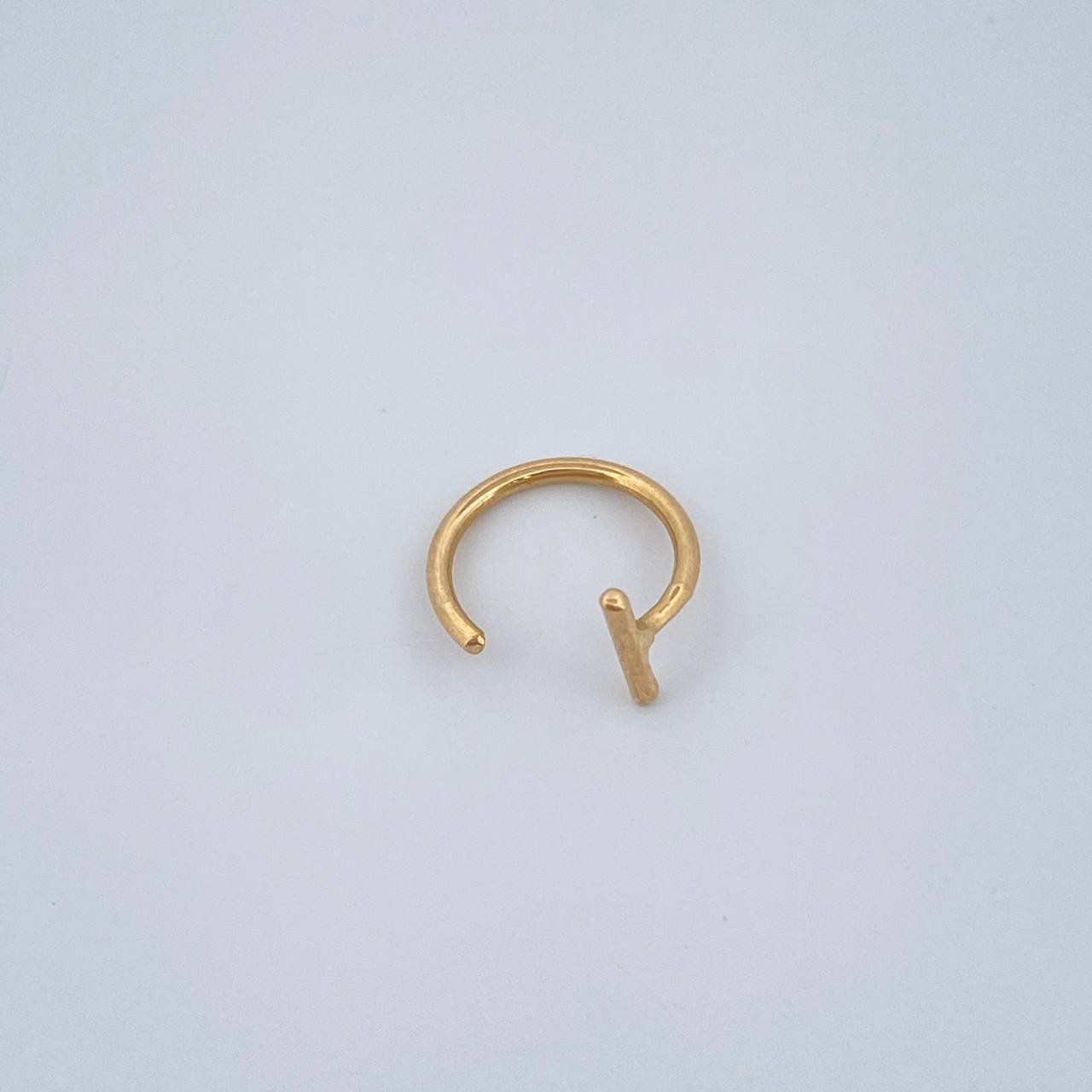 Piercing T-Bar Simulator 0.25gr / 0.5in / 18K Gold