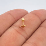 Cardinal Star Flat Piercing 0.3gr / 0.3in / 18K Gold