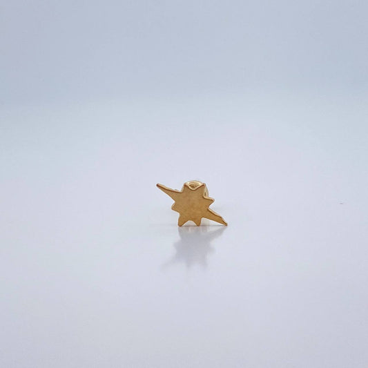 Cardinal Star Flat Piercing 0.3gr / 0.3in / 18K Gold