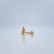 Piercing Curvo Hoja 0.4gr / 1/2 in / Oro Amarillo 18K &