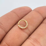 Piercing Earcuff Tiara Maya 0.5gr / 1/2 in / Oro Amarillo 18K &