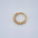 Piercing Earcuff Tiara Maya 0.5gr / 1/2 in / Oro Amarillo 18K &