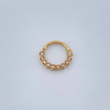 Piercing Earcuff Tiara Maya 0.5gr / 1/2 in / Oro Amarillo 18K &