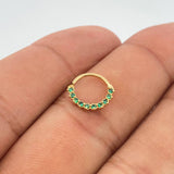 Piercing Earcuff Tiara Maya 0.45gr / 1/2 in / Oro Amarillo 18K &