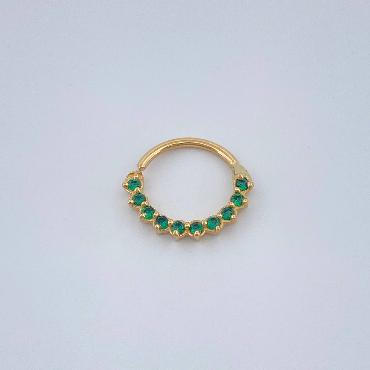 Piercing Earcuff Tiara Maya 0.45gr / 1/2 in / Oro Amarillo 18K &