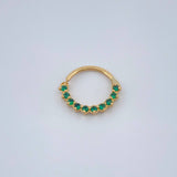 Piercing Earcuff Tiara Maya 0.45gr / 1/2 in / Oro Amarillo 18K &