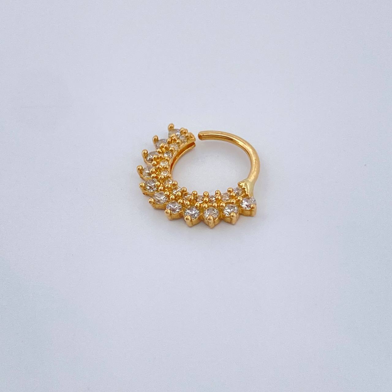 Piercing Earcuff Tiara Maya 0.95gr / 1/2 in / Oro Amarillo 18K &