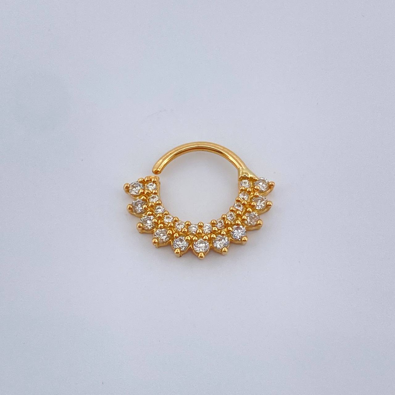 Piercing Earcuff Tiara Maya  0.85gr / 1/2 in / Oro Amarillo 18K $