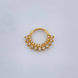 Piercing Earcuff Tiara Maya 0.95gr / 1/2 in / Oro Amarillo 18K &