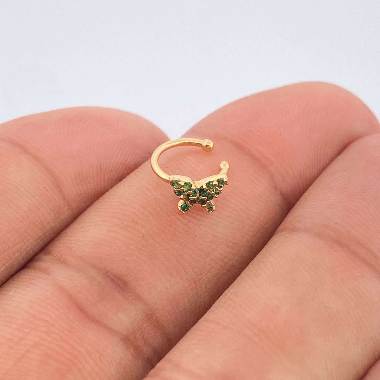Piercing Earcuff Butterfly Simulator 0.6gr / 1/4 in / 18K Gold