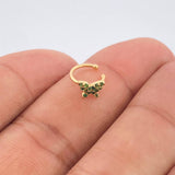 Piercing Earcuff Butterfly Simulator 0.6gr / 1/4 in / 18K Gold