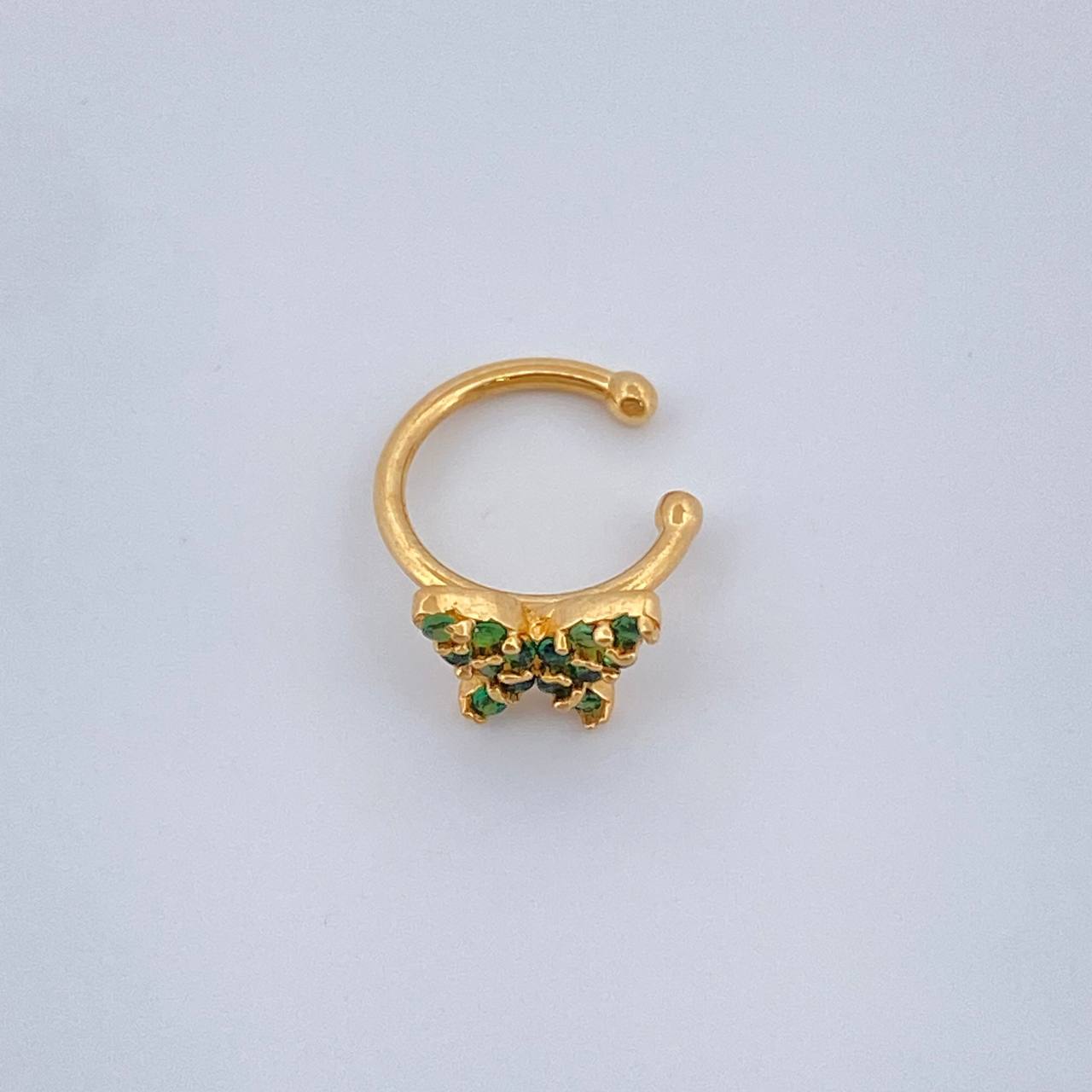 Piercing Earcuff Butterfly Simulator 0.6gr / 1/4 in / 18K Gold
