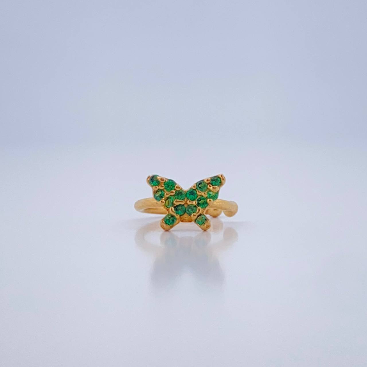 Piercing Earcuff Butterfly Simulator 0.6gr / 1/4 in / 18K Gold