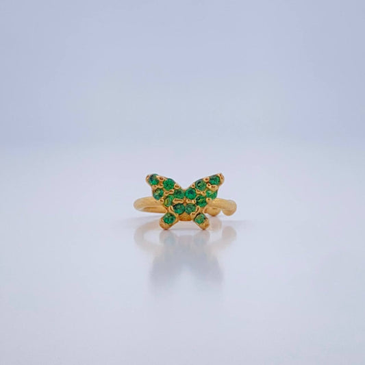 Piercing Earcuff Butterfly Simulator 0.6gr / 1/4 in / 18K Gold