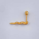 Wave Piercing 0.4gr / 0.5in / 18K Gold +0$