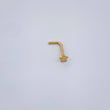 Piercing Chispa Estrella 0.1gr / 1/4 in / Oro Amarillo 18K $