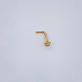 Piercing Chispa Estrella 0.1gr / 1/4 in / Oro Amarillo 18K $